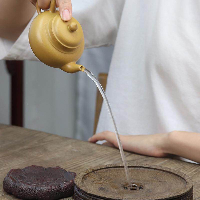 A61紫砂壶纯家手工小茶壶单壶人砂壶紫茶具套装用泡茶朱泥笑樱壶