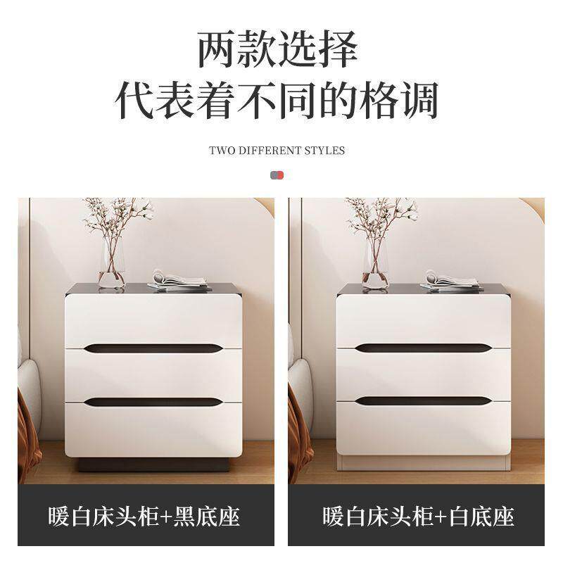 床头柜卧抽室家用现代简约卧室简易子加KMG高床小柜储物柜收边纳