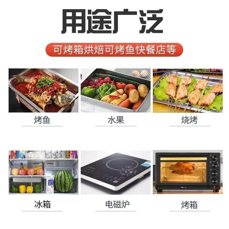 30不锈钢保4鲜饺盒带MHL盖盘冰箱收纳盒盘子野餐盒子方方盒冷冻冷