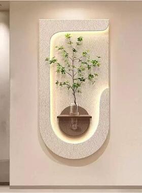 奶油风客厅装饰画入创意水培绿植光关画高HT-20259档玄挂画户正对
