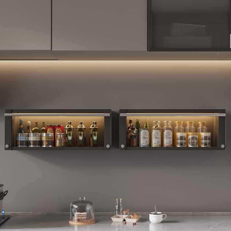 调卡航厨房壁柜料置物架墙壁挂式吊架柜下方调味品盒壁GWR收纳橱
