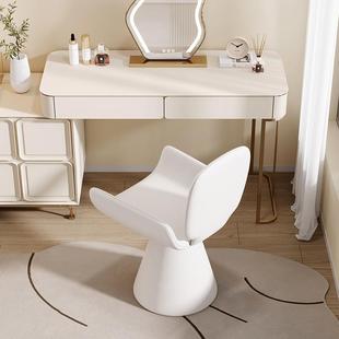 奶VFX油风卧室梳妆台化妆凳凳子式法主椅轻奢美甲电脑椅背公餐靠