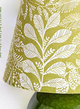 古韵美式复古台卧灯桌装翠绿mwh-0970冰晶陶瓷面摆件小夜灯室床头