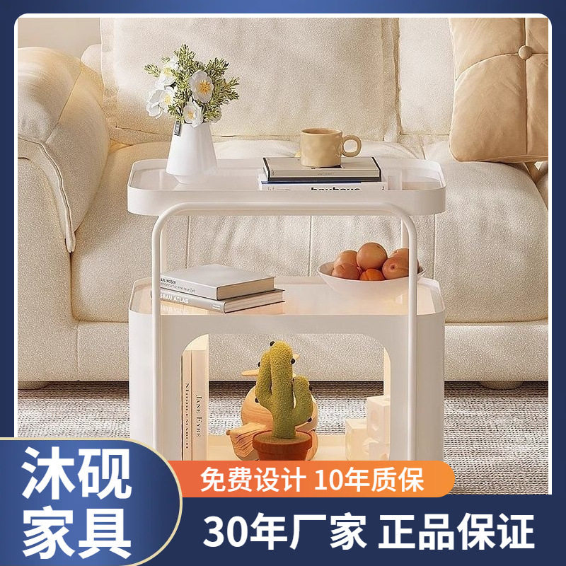 边几角几可移动家用茶几小桌子客厅沙发侧边柜小户型多功能小推车