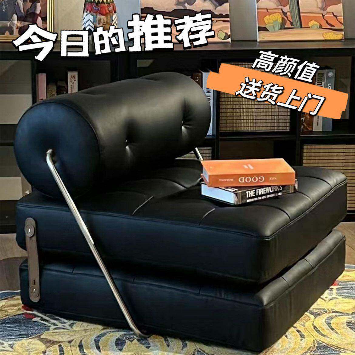 发发床可折叠两用家用卧室豆腐沙块吉985沙发床单人塔懒人沙可躺