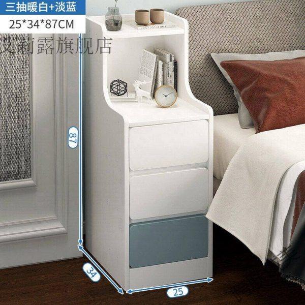 床边柜超窄现代轻奢床头柜窄超窄床头柜现代简约迷你小型床边储物,住宅家具,智能床头柜,淘宝优惠券,粉丝福利购,淘宝优惠卷