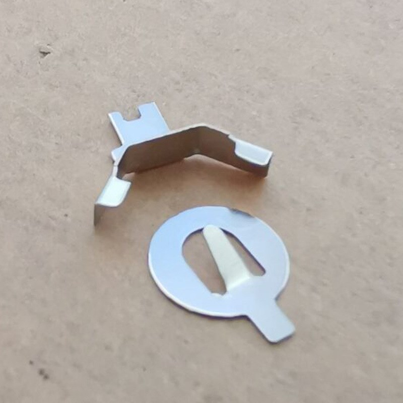 CR1220正负极电池弹片 1225接触片正U负极片加工定制