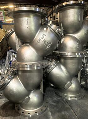 GL41W-16P 不锈钢法兰Y型过滤器SBY排污除污器滤网SY4P DN400