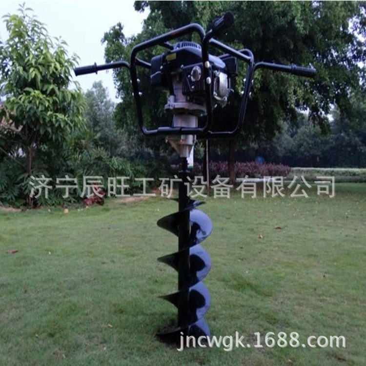 植树用小型挖坑机 汽油挖坑机厂家 手持式汽油打桩机