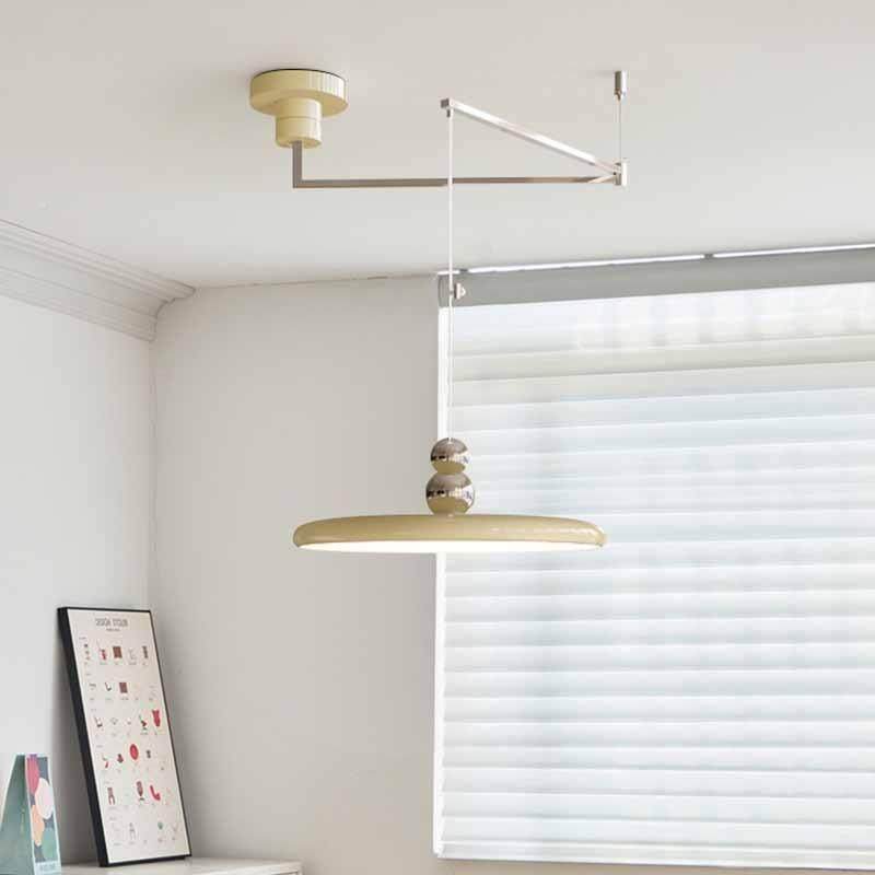 法摇桌臂餐厅吊灯式简小约现代飞碟餐灯可移位伸缩饭厅灯吧台560,家装灯饰光源,智能吊灯,淘宝优惠券,粉丝福利购,淘宝优惠卷