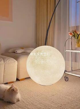 氛围月球落地浪卧室床头夜灯台灯阳简漫约温馨客灯厅台装91285饰