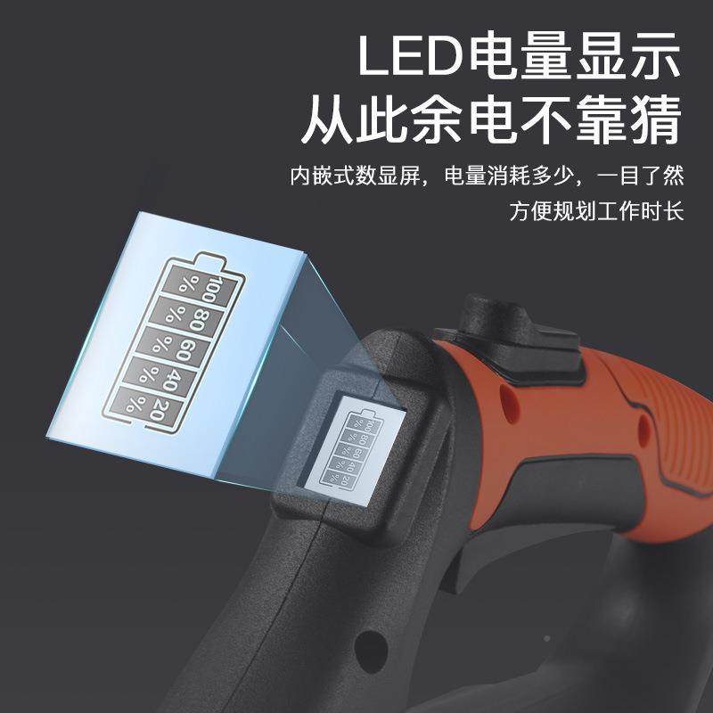 折叠电动割TEF草机充电式小型用功能农用收割除打草多锄草锂电草