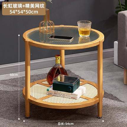 家角几迷你圆形几小阳台桌YFS9366小户型茶柜圆子沙发边用侧几边