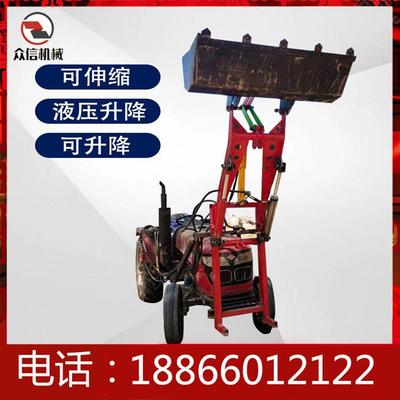 四轮拖拉机改装BGU加装小铲车粮前清粪装载机前铲铲斗运推铲装载