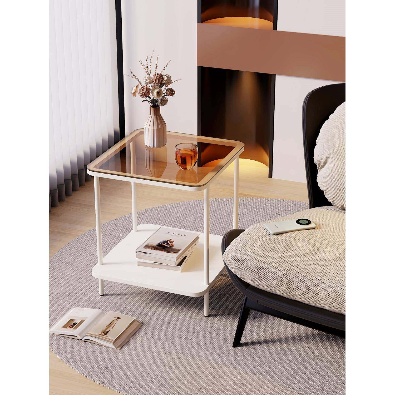 奢沙发侧边几休轻BJ02方形闲桌椅旁小简易家用茶几子夹缝角几方桌,基础建材,脚轮/万向轮,淘宝优惠券,粉丝福利购,淘宝优惠卷