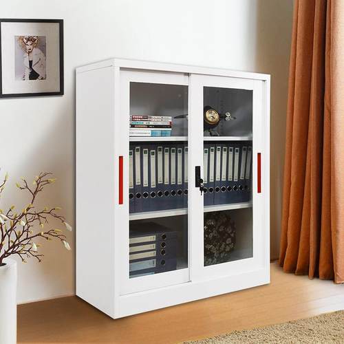 拆装窄边皮合文件柜小矮柜钢制办公料资档案储物组铁带FC-A锁厂家