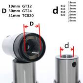 B22 攻丝夹头快换柄体直孔1420主体GT12 B16B18 GT24攻丝机连接套