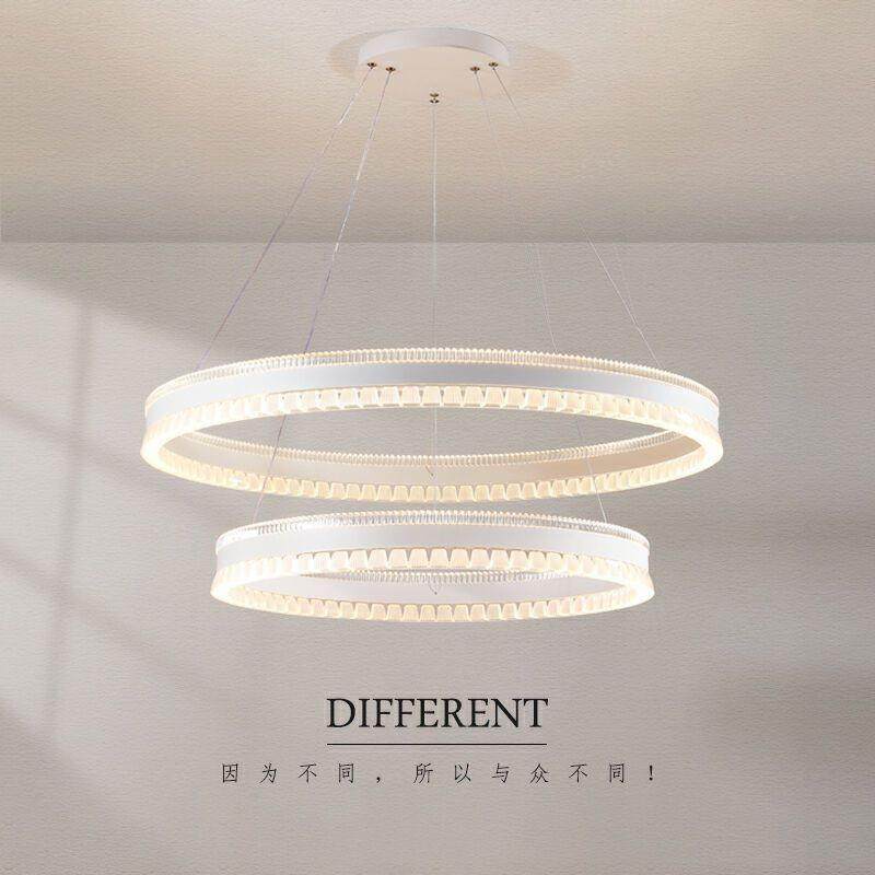 客厅灯吊855大气家用全光卧谱护灯眼防大餐气家用室灯创意圆环厅,家装灯饰光源,智能吊灯,淘宝优惠券,粉丝福利购,淘宝优惠卷