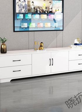 xkf实木电视柜落柜地简约现代客厅收CEB纳柜台柜多层带阳抽屉对6