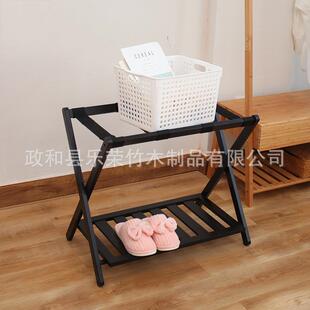 黑色行李架家用楠折叠旅卧室收NZ100纳双架出口层行李置物架行收