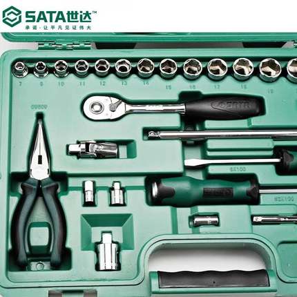 SATA/世达59件快修店专用棘轮套筒扳手飞扳汽修汽保工具组套09509