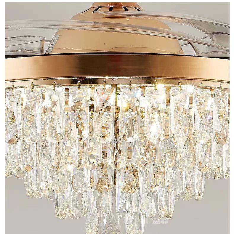 智能隐形吊扇170灯餐吊带灯风扇二合一变光风厅扇一档体高水晶风,家装灯饰光源,风扇灯,淘宝优惠券,粉丝福利购,淘宝优惠卷