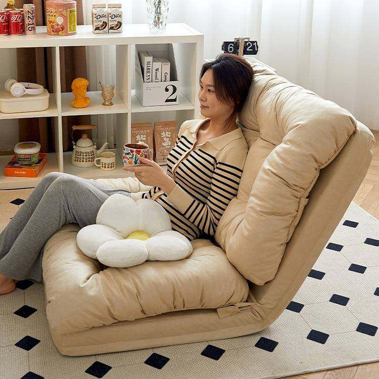 榻懒人人沙发可躺可睡上靠背单椅子卧室榻米坐椅阳BK00001台床折叠小沙发,影音电器,DIY配件,淘宝优惠券,粉丝福利购,淘宝优惠卷