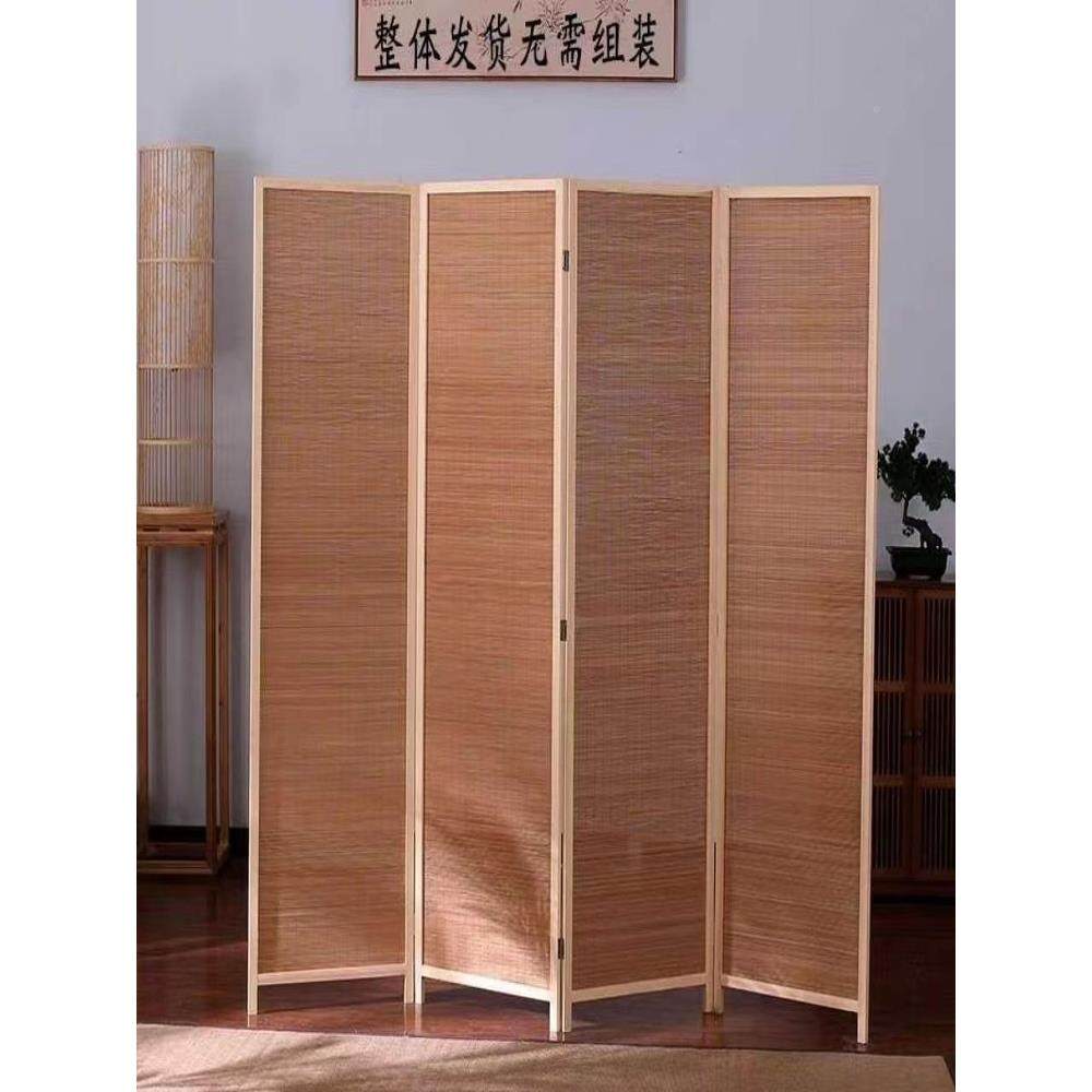 cs屏风隔竹编童幼儿园简易A11464办室遮挡挡板客厅公移动小屏儿风