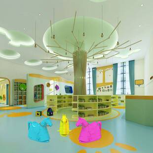 厂家直销儿童玻璃钢木马凳热销卡通小马椅幼儿园益智玩具景观雕塑