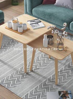 茶几现代木简约意边几边客厅家用GWR迷你创茶桌实腿经济型沙发矮桌子