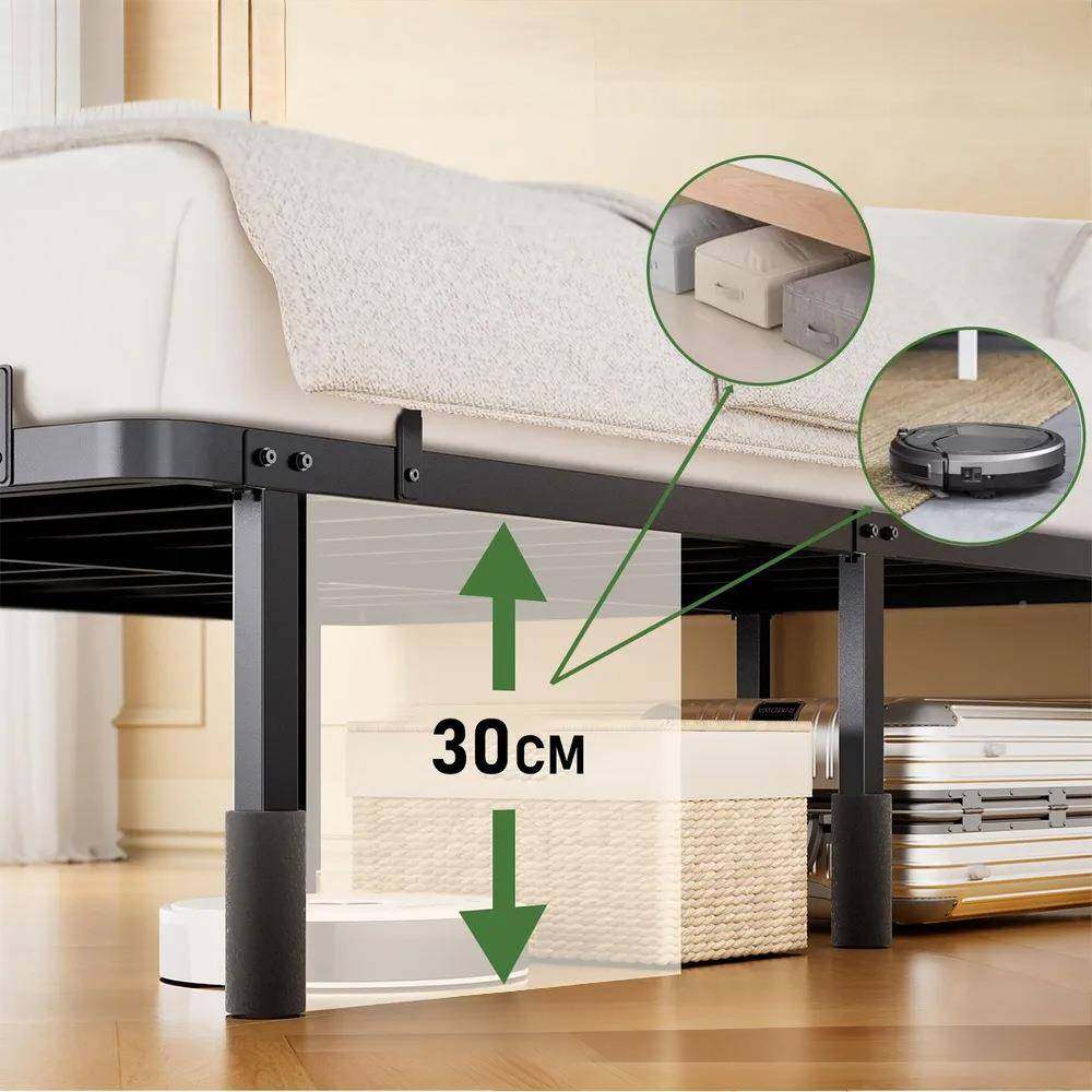 厂加家销粗加厚铁艺直床公寓宿舍单高双人TYC-07通用床架承重稳固