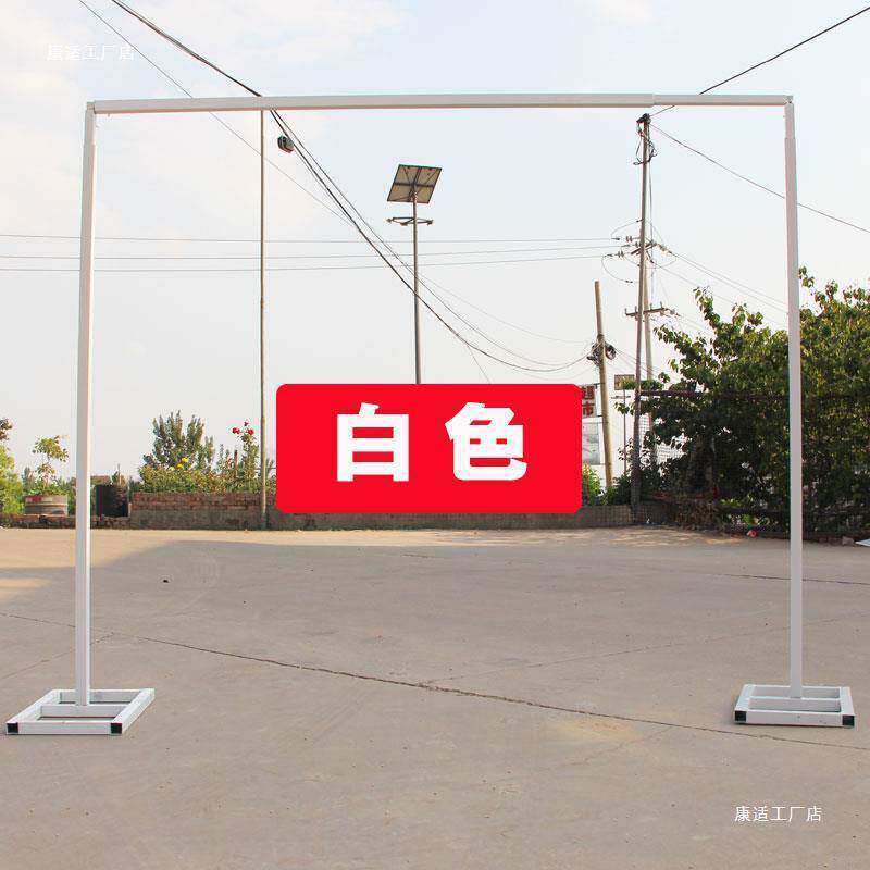 婚庆道具方管镀锌伸缩杆背景沙幔架户外板背景支撑架升降