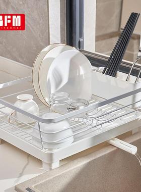 228BF水M19碗97厨房餐具沥水架碗筷碟收纳架多功能沥架碗碟收纳架