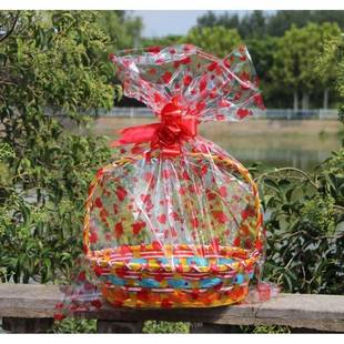 ?藤编色水果篮送礼果篮蔬菜篮插采摘篮篮舞F77&？￥蹈篮花鸡蛋篮