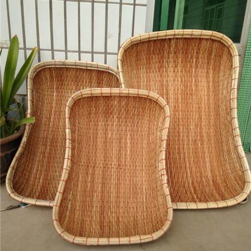 柳编QWX长方形大小号笸箩筐藤编箩竹收编笸箕馒头簸面条干果筐纳