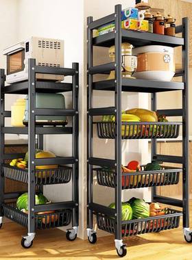 厨菜物篮房子置物架多层地储落架放果SY-TZ03H蔬菜架子微波炉收纳