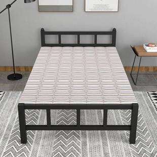 便折床叠单人用午休办公室午睡简易携家用陪护租房成人家木MAD板铁床