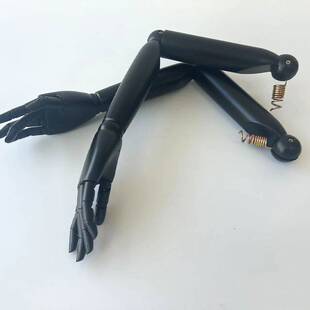 模特道具配件活动实木手臂塑料手臂活动关节男女人台模特架假手臂