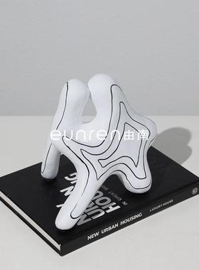 现代简约树SQW脂家工艺品饰品居电视柜架酒柜样板间艺术玄关软书