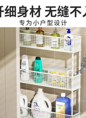 卫生间夹缝置物架门车后超窄FKB缝隙收纳柜室12c极m窄浴小推款
