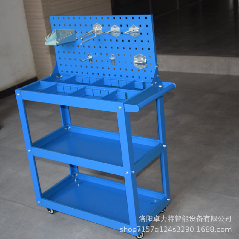 汽修工具车维修三层推车收纳架车间移动零件车周转车手推车