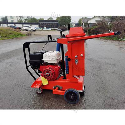 手推式切割机 道路修补裂缝吸尘开槽设备 Road slotting machine