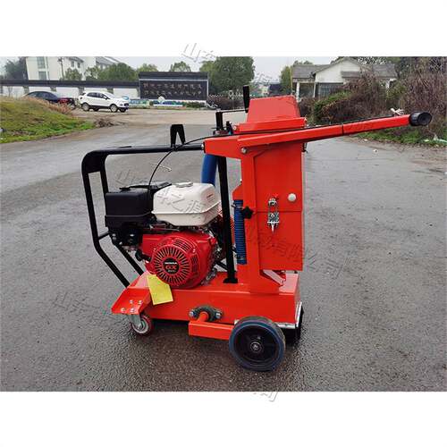 手推式切割机 道路修补裂缝吸尘开槽设备 Road slotting machine