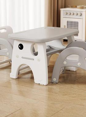 儿童业MJM桌椅套幼儿园学习小写字桌装子家用吃饭写作宝孩宝长方