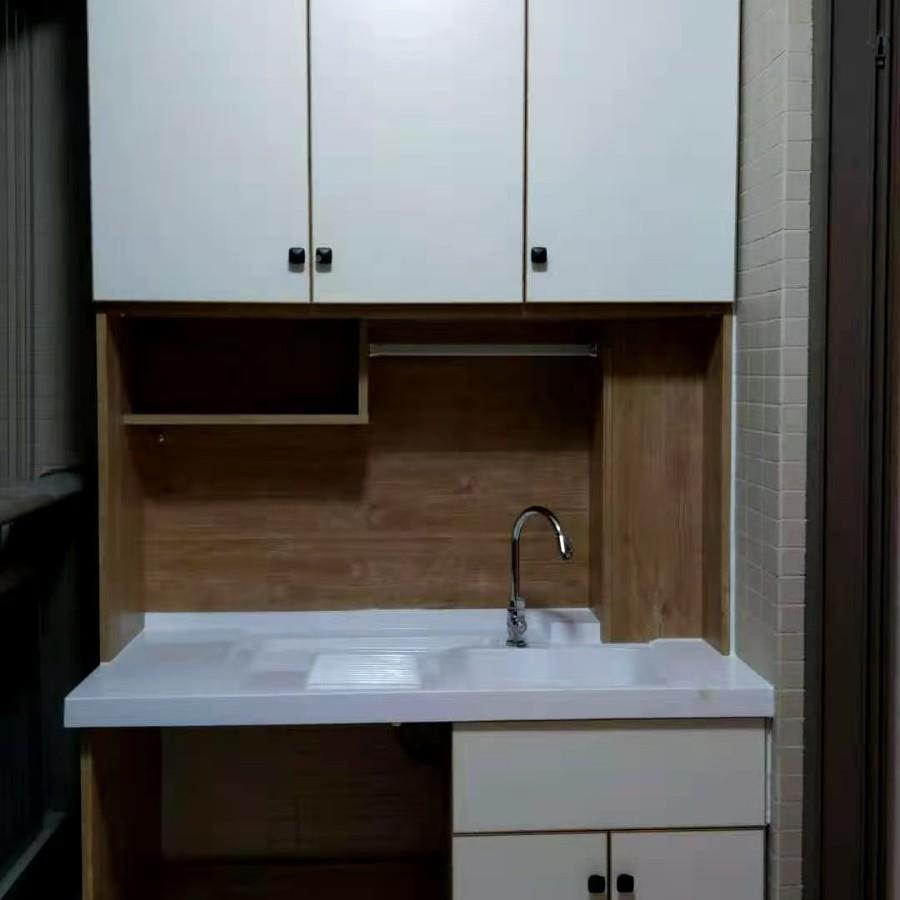 全铝台柜铝家具阳台家具洗衣柜阳阳柜不变形的阳996铝台家具晾衣