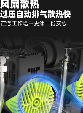 空压机充空气1100H-12泵小型2v便携式出口2木工静音高压打气泵气