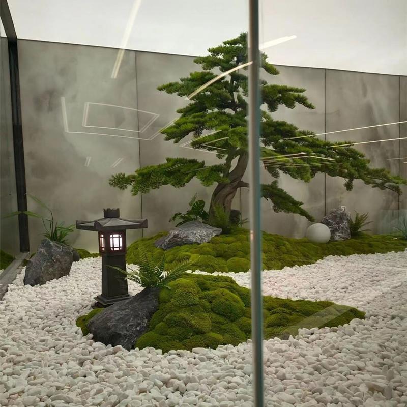 仿真松树迎松新中式装客饰楼梯下摆件室内大型景树观树绿植SS02造