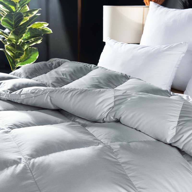 全棉高支高密贡缎单层立体羽绒被壳纯色立体翻新羽绒被套自充绒半