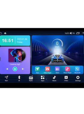 D2F9寸安卓大屏车1全载航一体机贴合屏2.5导D屏QLED全网通8核处理