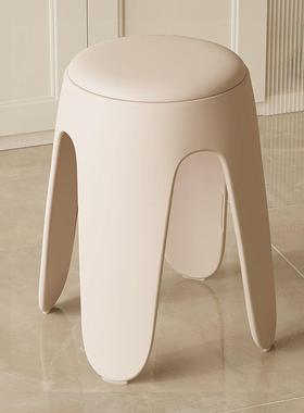 家塑料凳子用加厚大人结实客桌厅LGP餐吃饭防滑凳约可叠放简高凳